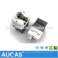 Cat5e industrielles staubdichtes ungeschirmtes Modul / Toolless 180 Grad UTP RJ45 Keystone Modul